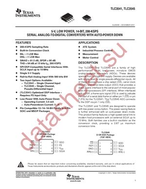 TLC3541IDGKRG4 datasheet  